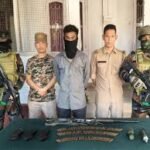 Security forces during Apprehensions in Nagaland capturing ULFA cadres