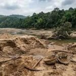 Riverbed after Meghalaya Environmental Ban Sand extraction restriction