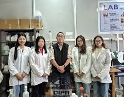 Researchers in lab converting invasive weed into pharmaceutical compounds at Nagaland University