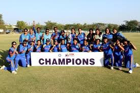 Cricket Victory celebration of Tripura women’s team after defeating Manipur by 65 runs in NE Rising Cup 2026