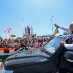 PM Modi Road Show in Gangtok with large crowd gathering for public outreach event