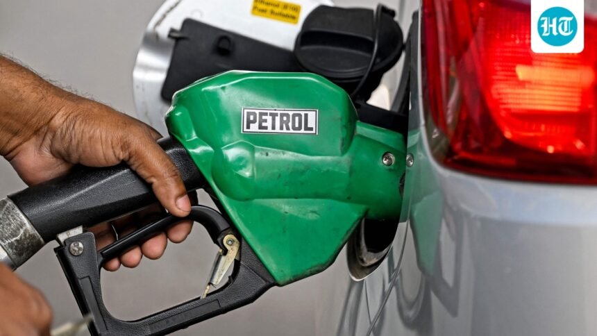 Fuel station in Tripura showing rising CNG PNG and petrol prices