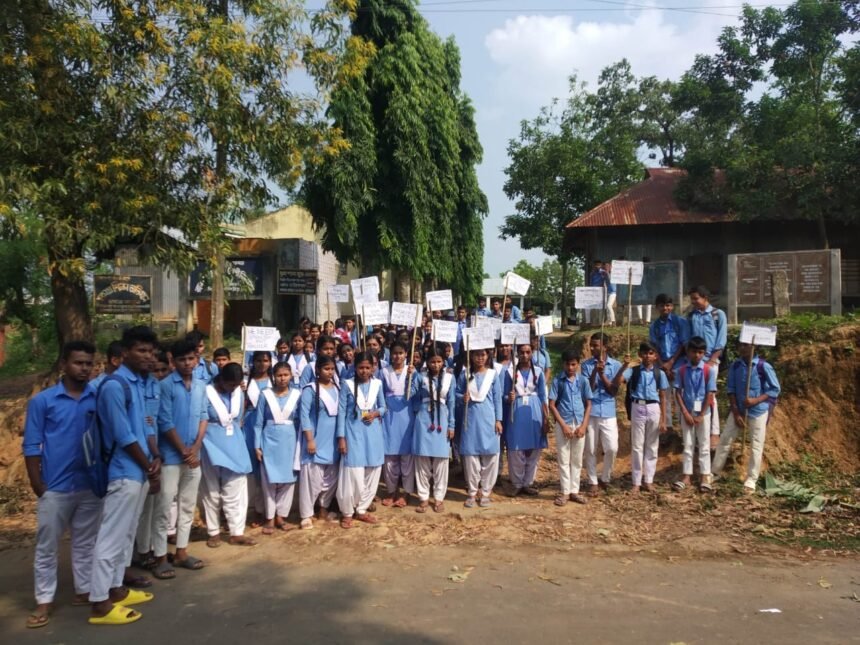 Students submit deputation at Belonia College demanding infrastructure and safety improvements