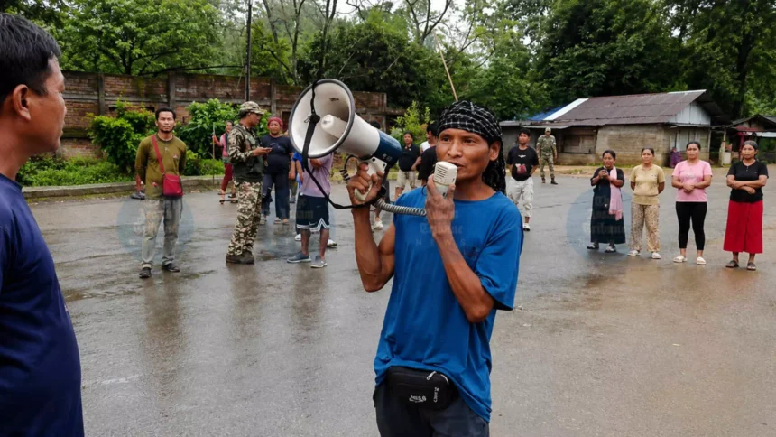 Community leaders submitting memorandum demanding NIA probe into Kangpokpi ambush in Manipur
