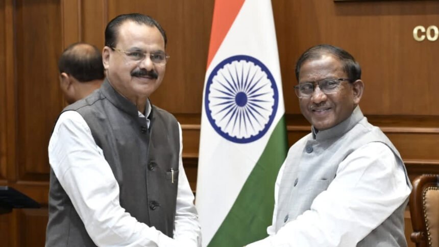 Chandra Mohan Patowary takes oath as Pro-Tem Speaker of Assam Legislative Assembly in Guwahati