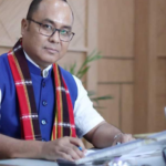 Tripura Minister Animesh Debbarma distributing smart devices to forestry officials under the FIGS initiative