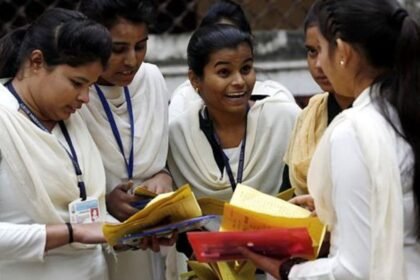 Students checking WBBSE Madhyamik Class 10 examination results in West Bengal