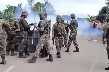 Security personnel monitoring Manipur border villages after reported militant attack near Myanmar frontier