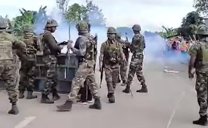 Security personnel monitoring Manipur border villages after reported militant attack near Myanmar frontier