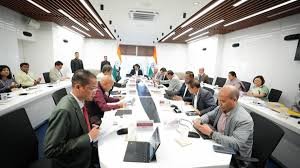 Meghalaya cabinet meeting discussing revised Extra Neutral Alcohol fee structure