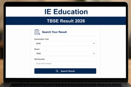 Students checking TBJEE 2026 results on mobile and notice board after announcement of new cutoff system in Tripura examination.