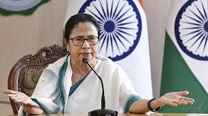 Mamata Banerjee addressing media after TMC defeat and calling for opposition unity