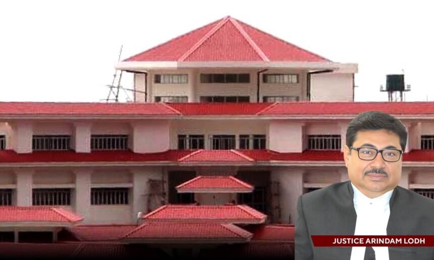 Tripura High Court building during legal proceedings related to quashing removal of DCDRC President Gautam Sarkar.