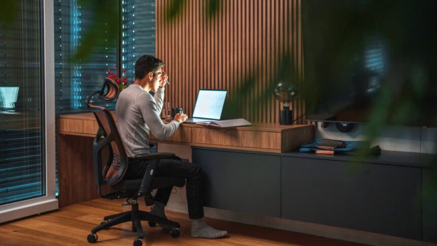 Government employees working remotely as austerity work from home policy reduces office attendance and fuel usage