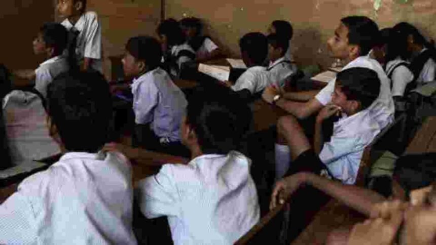 Government school classroom in Tripura affected by teacher shortage and staffing challenges