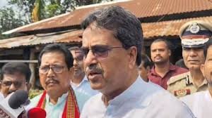 Post-Poll Violence Tripura Warning showing government response and affected families receiving support