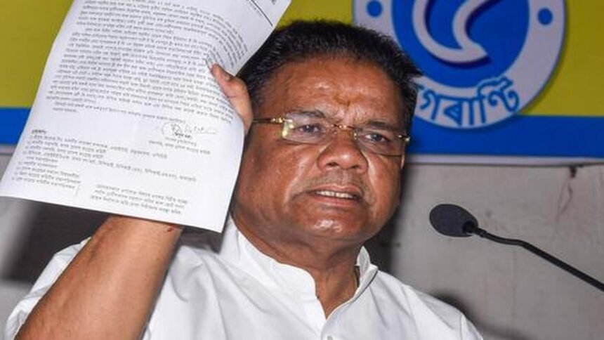 Senior Congress leader Ripun Bora after announcing retirement from electoral politics in Assam