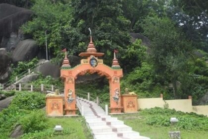 Geological survey activities and officials reviewing mineral exploration data in Assam's Goalpara district
