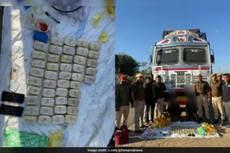 Assam Police display seized Yaba tablets after major anti-drug operation in Cachar district