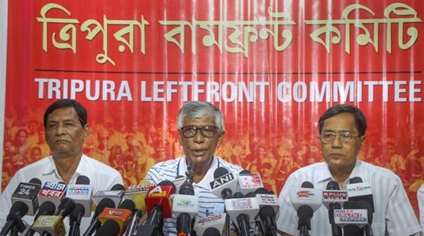 CPM leaders attending state committee meeting in Tripura after Dharmanagar bypoll loss
