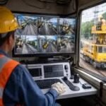 Guwahati Rail Safety Technology showing AI based track monitoring system on railway tracks