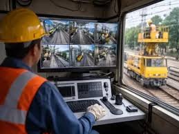 Guwahati Rail Safety Technology showing AI based track monitoring system on railway tracks