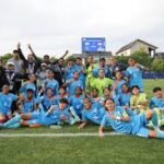 Manipur U-20 football players celebrating semi-final qualification after comeback victory against West Bengal