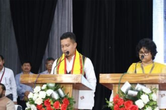 Newly constituted TTAADC Executive Committee led by Runeil Debbarma in Tripura