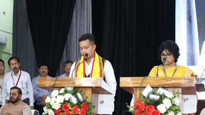 Newly constituted TTAADC Executive Committee led by Runeil Debbarma in Tripura