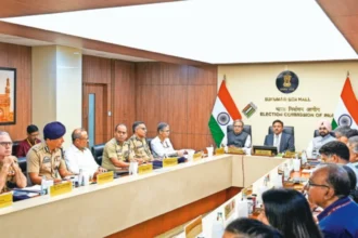 State Election Commission officials review voter lists, security plans, and election logistics during a high-level meeting ahead of village committee elections.