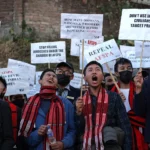 Nine Naga MLAs from Manipur condemning the killing of six Naga civilians.