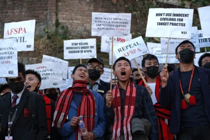 Nine Naga MLAs from Manipur condemning the killing of six Naga civilians.