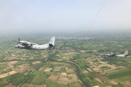 Indian Air Force officials initiating an inquiry into the AN-32 aircraft crash in Assam.