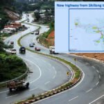 Illustration of the proposed ₹8,500-crore Jorabat–Barapani four-lane Greenfield Corridor aimed at reducing travel time between Guwahati and Shillong to one hour.