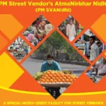 Street vendors receiving financial assistance under the PM SVANidhi scheme to expand and strengthen their businesses.