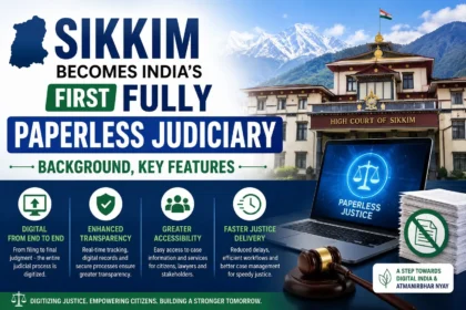 Lawyers using computers to file cases digitally at Sikkim High Court under a new e-filing system for faster legal processing.