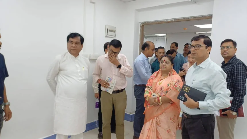Newly constructed Civil Hospital in Agartala prepared for inauguration and public healthcare services.