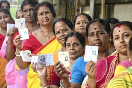 Political workers discussing candidate selection for Village Council elections in Tripura