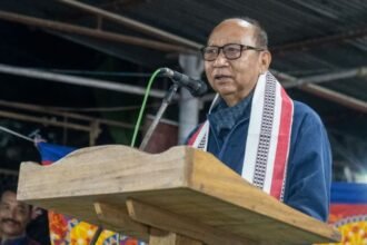 Kuki Inpi Manipur leaders during an executive meeting announcing new office-bearer appointments