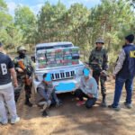 Security personnel display seized narcotics recovered during a coordinated border operation that intercepted a suspected cross-border drug shipment exceeding 200 kilograms.