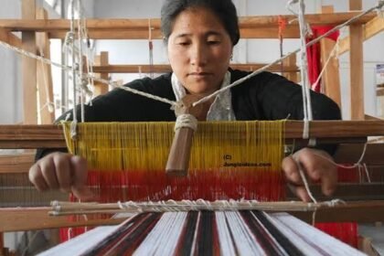 Tribal weavers display vibrant handwoven textiles at a week-long exhibition in Itanagar, celebrating Arunachal Pradesh's rich cultural heritage and supporting local artisans.