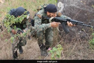 CRPF CoBRA commandos participate in a security operation in Manipur as authorities strengthen anti-insurgency measures.
