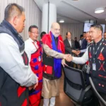 Political leaders addressing a press conference while discussing the Frontier Nagaland Territorial Authority and regional governance issues.