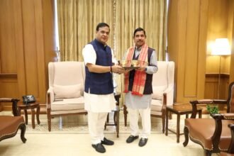 Officials from the West Jaintia Hills Boundary Committee discuss preparations while awaiting a joint scheduling directive from the Chief Ministers of Meghalaya and Assam.