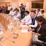 Nagaland Health Minister P. Paiwang Konyak discussing healthcare modernization and infrastructure development during a national health conference.
