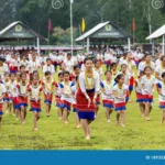 Members of the Apatani tribe perform traditional harvest prayers and cultural dances during the annual Dree Festival in Arunachal Pradesh.