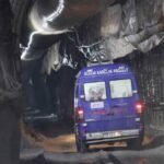 Rescue personnel conclude search operations at the NHPC Teesta VI project tunnel after completing the recovery mission.