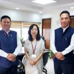 Nagaland Health Minister P. Paiwang Konyak addressing delegates during the Central Council of Health and Family Welfare conference in New Delhi.