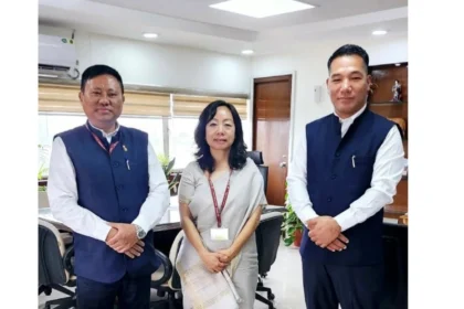 Nagaland Health Minister P. Paiwang Konyak addressing delegates during the Central Council of Health and Family Welfare conference in New Delhi.