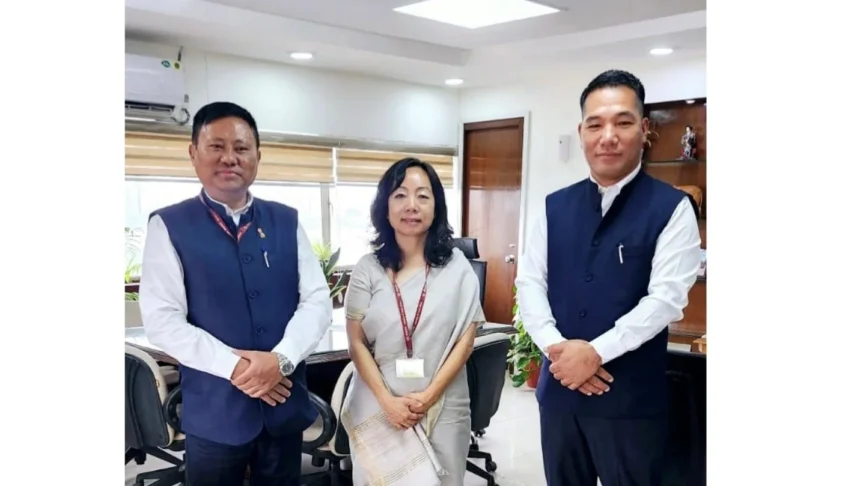 Nagaland Health Minister P. Paiwang Konyak addressing delegates during the Central Council of Health and Family Welfare conference in New Delhi.